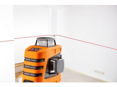 Zdjęcie: Laser płaszczyznowy 15m 3D, czerwony, 360 w trzech płaszczyznach NEO