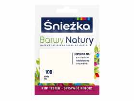 Farba Barwy Natury TEST biały bez 100 25ML ŚNIEŻKA