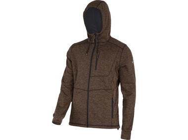 Zdjęcie: Bluza z kapturem i suwakiem brązowa, 3XL,CE,LAHTI PRO