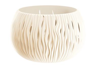 Zdjęcie: Doniczka Bowl Sandy basic krem 29 cm PROSPERPLAST