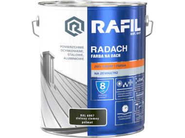 Zdjęcie: Farba na dach Radach zielony ciemny RAL6007 10L RAFIL