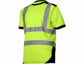 Koszulka T-Shirt ostrzegawcza, żółto-czarna, S, CE, LAHTI PRO