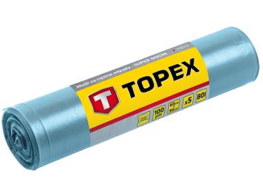 Zdjęcie: Worki na ciężkie odpady 80 L, 100 mic TOPEX