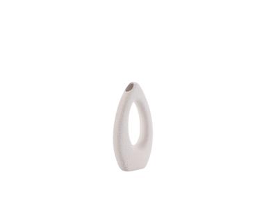 Zdjęcie: Wazon ceramiczny 11x5x23 cm kremowy FLORENTYNA