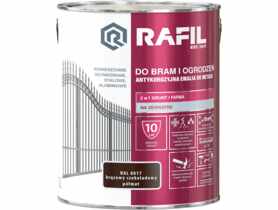 Farba do bram i ogrodzeń brąz czek RAL8017 3 L RAFIL
