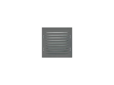 Zdjęcie: Osłona metalowa skośna 165x165mm z siatką szara VENTS