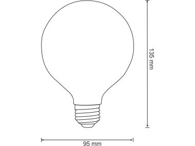 Zdjęcie: Żarówka dekoracyjna G80 E27 7,5 W clear POLUX