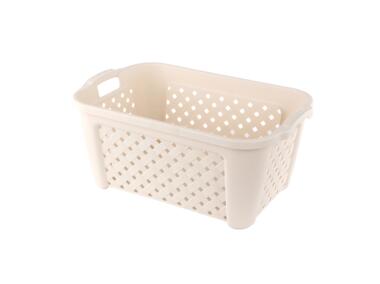 Zdjęcie: Kosz prostokątny Arianna 58x38,2x26 cm - 35 L kremowyowy ALTOMDESIGN