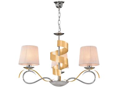 Zdjęcie: Lampa sufitowa wisząca Denis 3x40 W chrom-złota CANDELLUX