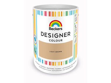 Zdjęcie: Farba lateksowa Designer Colour Light Brown 5 L BECKERS