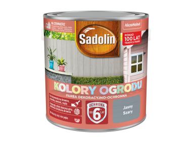 Zdjęcie: Farba do drewna Kolory ogrodu 2,5 L jasny szary SADOLIN