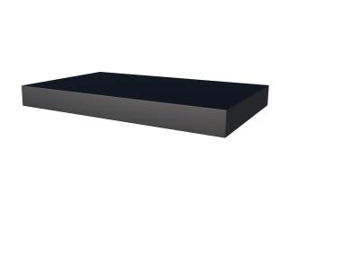 Daszek nad drzwi prostokątny 160x90x14,5 cm antracyt GUTTA