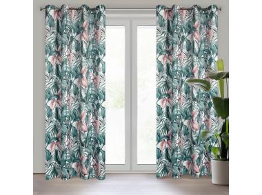 Zdjęcie: Zasłona gotowa Madera 140 x 250 cm zielony EUROFIRANY