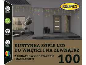 Kurtyna Sople 100 lampek - 5 m multikolor BULINEX