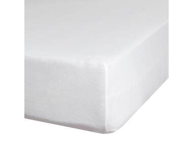 Zdjęcie: Prześcieradło z gumką Jersey 160x200 cm + 30 cm białe EUROFIRANY
