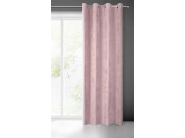 Zdjęcie: Zasłona gotowa Julie 140 x 250 cm pudrowy róż EUROFIRANY