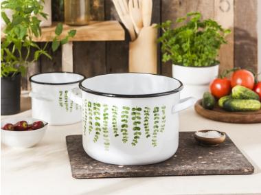 Zdjęcie: Garnek Eukaliptus prosty 22 cm - 6,3 L biały ALTOMDESIGN