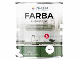 Farba Płytki ścienne, biały, zestaw 800 ml INCHEM POLONIA