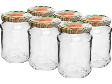 Zdjęcie: Słoiki TO 250 ml z kolorową zakrętką 6 szt. BROWIN