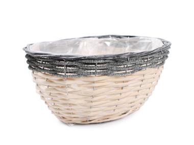 Zdjęcie: Osłonka wiklinowa na doniczkę 32x24x15 cm TIN TOURS