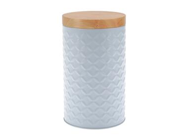 Zdjęcie: Pojemnik metalowy Scandi wysokość 18 cm wzór Grey DECOR