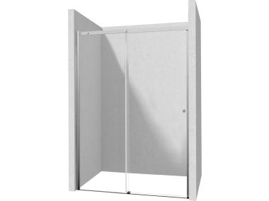 Zdjęcie: Drzwi przesuwne Kerria Plus chrom 170 cm z powłoką, szkło Totalwhite DEANTE