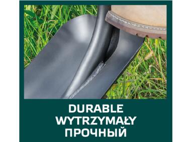 Zdjęcie: Łopata, metalowy trzonek, plastikowy uchwyt VERTO