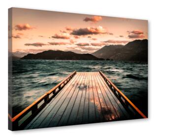 Zdjęcie: Obraz Canvas silver 85x113 cm copper STYLER