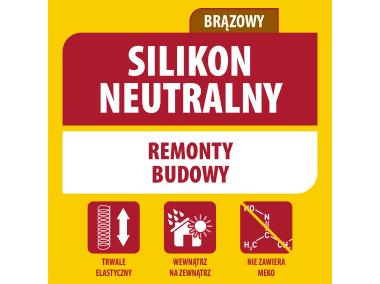 Zdjęcie: Silikon neutralny 280 ml brązowy SOUDAL