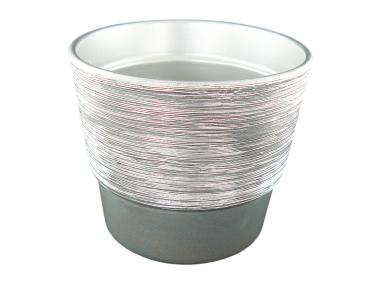 Zdjęcie: Osłonka doniczkowa 502 poinsencja 12 cm srebro CERMAX