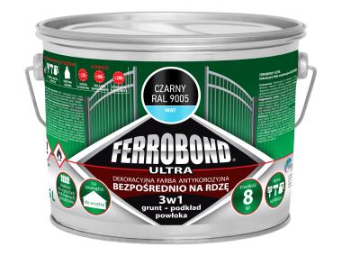 Zdjęcie: Farba antykorozyjna Ferrobond Ultra Mat czarny 2,5L JURGA