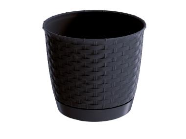 Zdjęcie: Doniczka Ratolla antracytowy 19 cm PROSPERPLAST