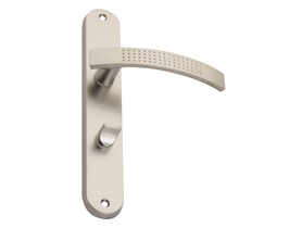 Klamka wewnętrzna Talia Basic DH-90A szyld długi WC-P nikiel satynowy GAMET BASIC LINE