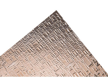 Szkło polistyren grubość 2,3 mm 142x54 cm struktura pyramid brąz SCALA