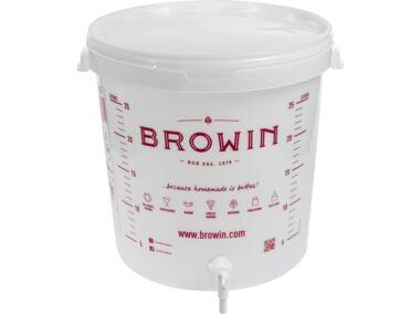 Zdjęcie: Pojemnik fermentacyjny 30 L z pokrywką i kranem GB BROWIN
