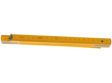Zdjęcie: Miara składana drewniana 2 m, żółta TOP TOOLS