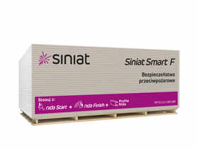 Płyta g-k 12,5x1200x3000 mm Siniat Smart F, GKF SINIAT