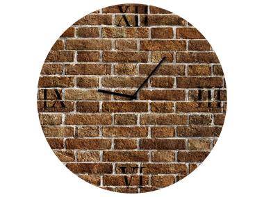 Zdjęcie: Zegar Glassclock 30 cm Gc018 Red Brick STYLER