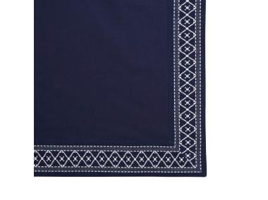 Zdjęcie: Obrus 160x240 cm granatowy wykończenie dekoracyjne ALTOMDESIGN