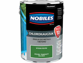Farba emalia chlorokauczukowa 5 L zielony trawiasty NOBILES