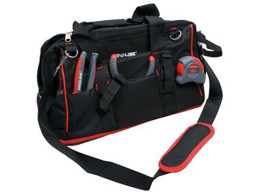 Zdjęcie: Torba na narzedzia z gumową podstawką 380x260x320 mm PROLINE