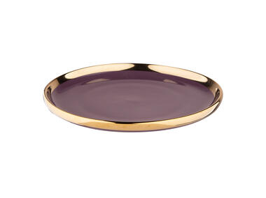 Zdjęcie: Talerz deserowy Aurora Gold 20 cm fiolet ALTOMDESIGN