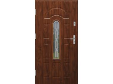 Drzwi zewnętrzne stalowo-drewniane Disting Fedora 03 Dąb złoty 90 cm lewe KR CENTER