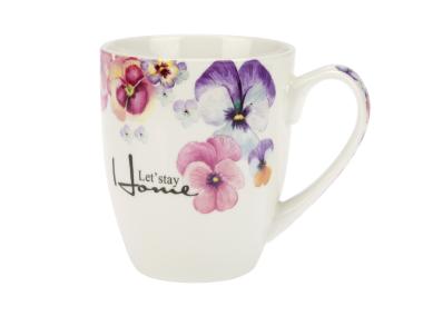 Zdjęcie: Kubek Bratki 400ml z porcelany New Bone DECOR