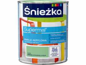 Farba emaliowo-akrylowa Supermal 0,8 L zielona ŚNIEŻKA