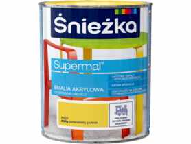 Farba emaliowo-akrylowa Supermal 0,8 L żółta ŚNIEŻKA