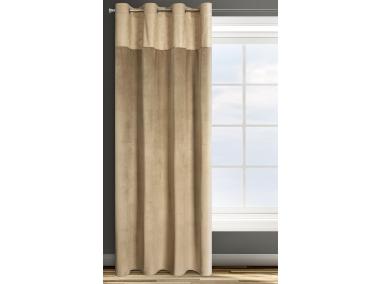 Zdjęcie: Zasłona gotowa D91 Agnes 140x250 cm beżowy EUROFIRANY