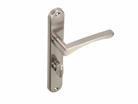 Klamka wewnętrzna Iris DH-88A szyld długi WC nikiel szczotkowany GAMET BASIC LINE