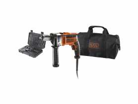 Wiertarka udarowa 750 W + 33 akceasoria Black Decker STANLEY