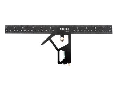 Zdjęcie: Kątownik wielofunkcyjny aluminiowy 30 cm NEO
